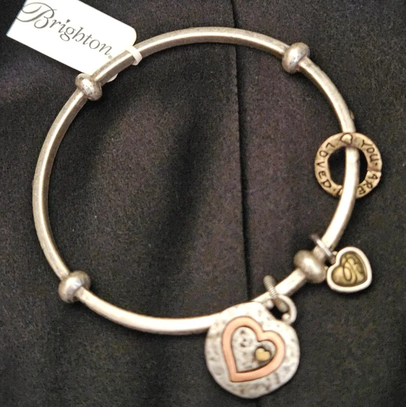Brighton ART & SOUL Mother Love Family Bangle Bracelet. - Picture 4 of 8